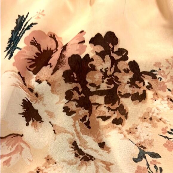 Torrid Floral Babydoll Tank Top Lace Trim Blush Pink Size 2 Hi-Low Hem - Picture 10 of 12